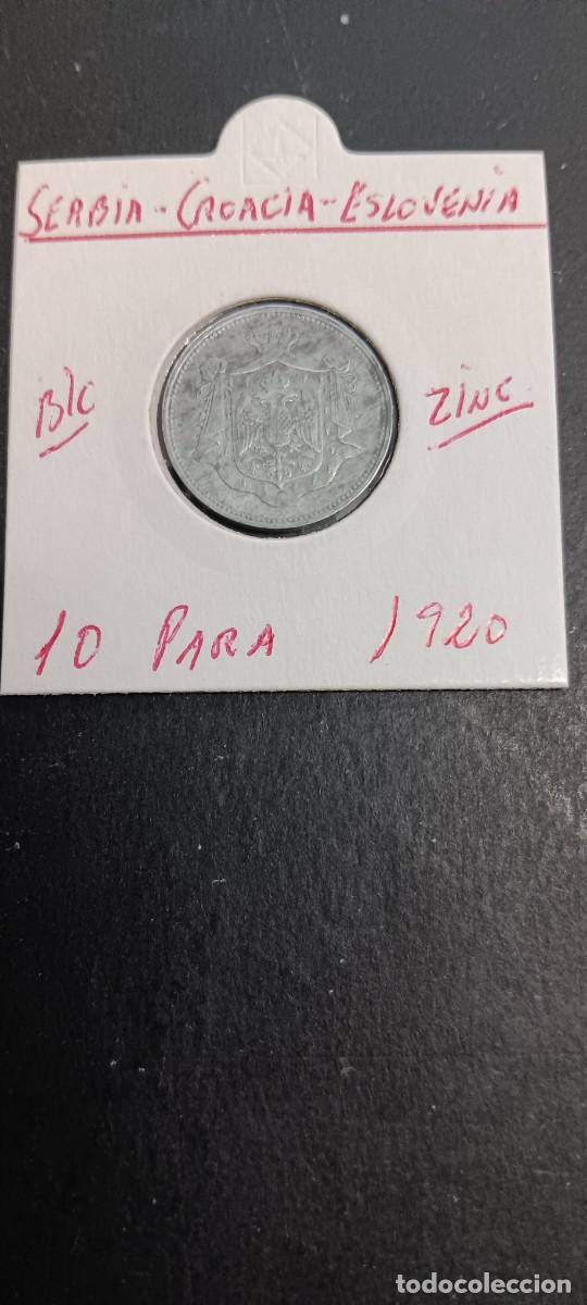 Moedas antigas da Europa: YUGOSLAVIA(SERBIA-CROACIA-ESLOVENIA)10 PARA 1920 BC KM=2 (ZINC)