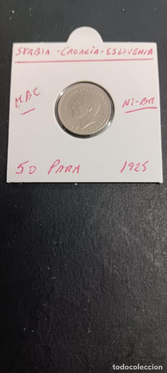 Moedas antigas da Europa: YUGOSLAVIA(SERBIA-CROACIA-ESLOVENIA)50 PARA 1925 MBC KM=5 (NIQUEL-BRONCE))