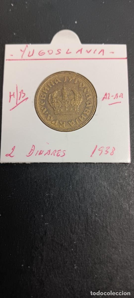 Alte M&uuml;nzen aus Europa: YUGOSLAVIA 2 DINARA 1938 MBC KM=20 (NIQUEL-BRONCE) PETAR II