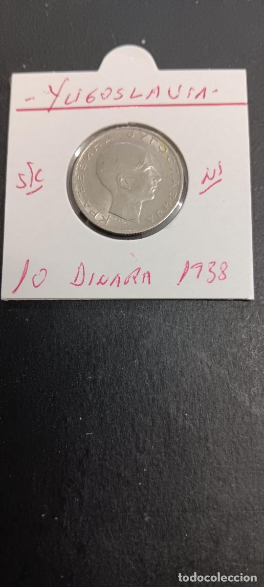Alte M&uuml;nzen aus Europa: YUGOSLAVIA 10 DINARA 1938 MBC KM=22 (NIQUEL) PETAR II