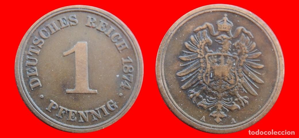 Alte M&uuml;nzen aus Europa: 1 PFENNIG 1874A IMPERIO ALEMANIA-156571