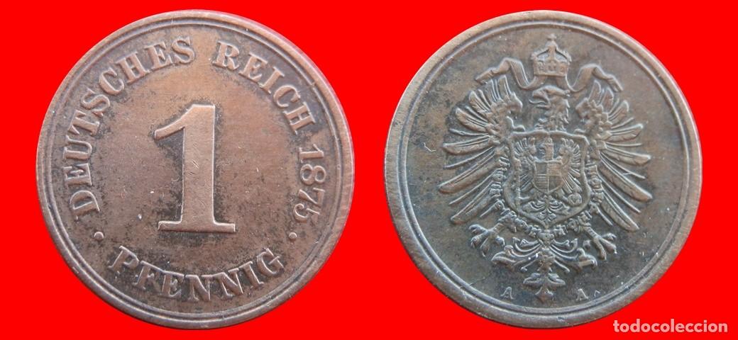 Alte M&uuml;nzen aus Europa: 1 PFENNIG 1875A IMPERIO ALEMANIA-156572