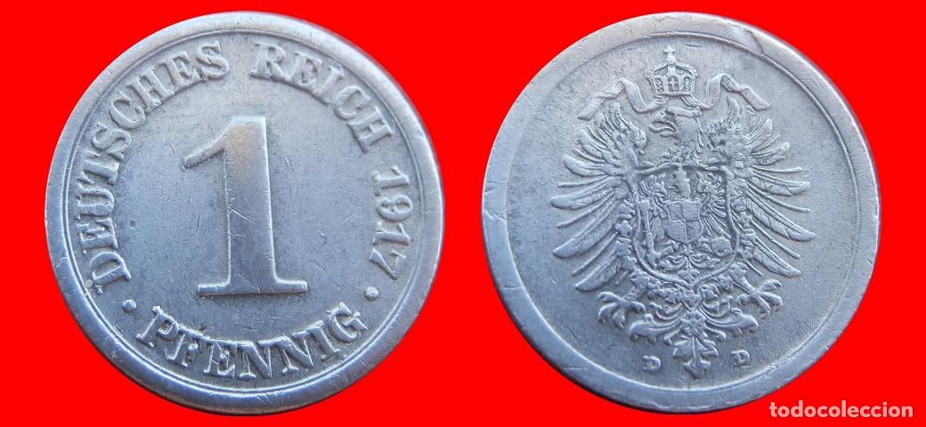 Alte M&uuml;nzen aus Europa: 1 PFENNIG 1917D IMPERIO ALEMANIA-156574