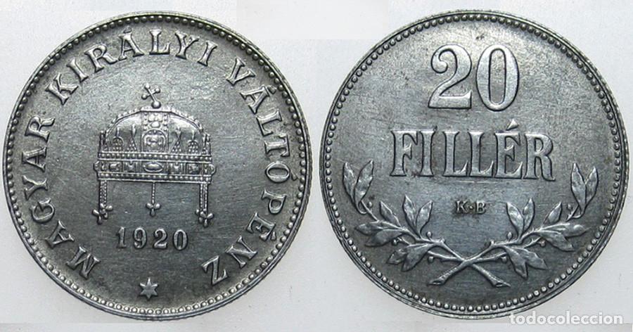 Monedas antiguas de Europa: HUNGRIA - 20 FILLER - 1920 - NO CIRCULADA - HIERRO - REF&ordf;: KM#498