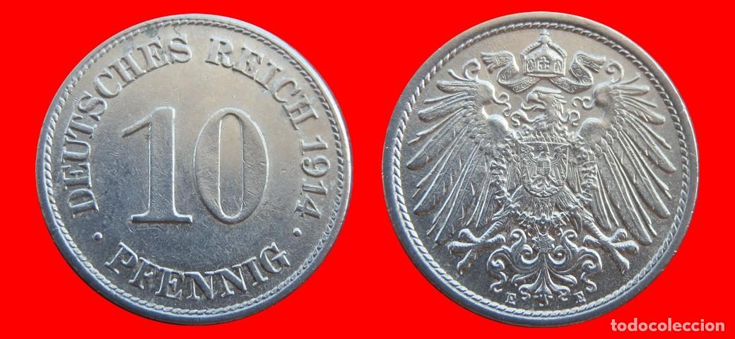 Monete antiche di Europa: 10 PFENNIG 1914E IMPERIO ALEMANIA-156601