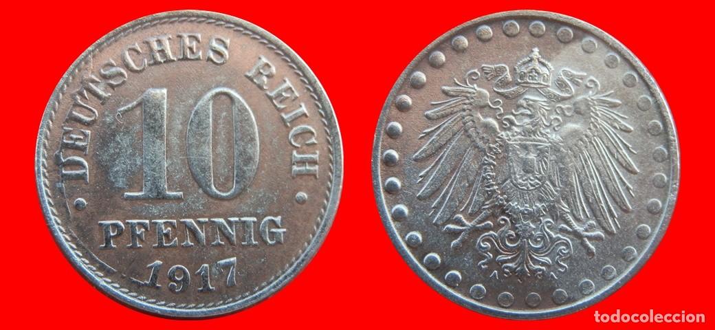 Monete antiche di Europa: 10 PFENNIG 1917A IMPERIO ALEMANIA-156604