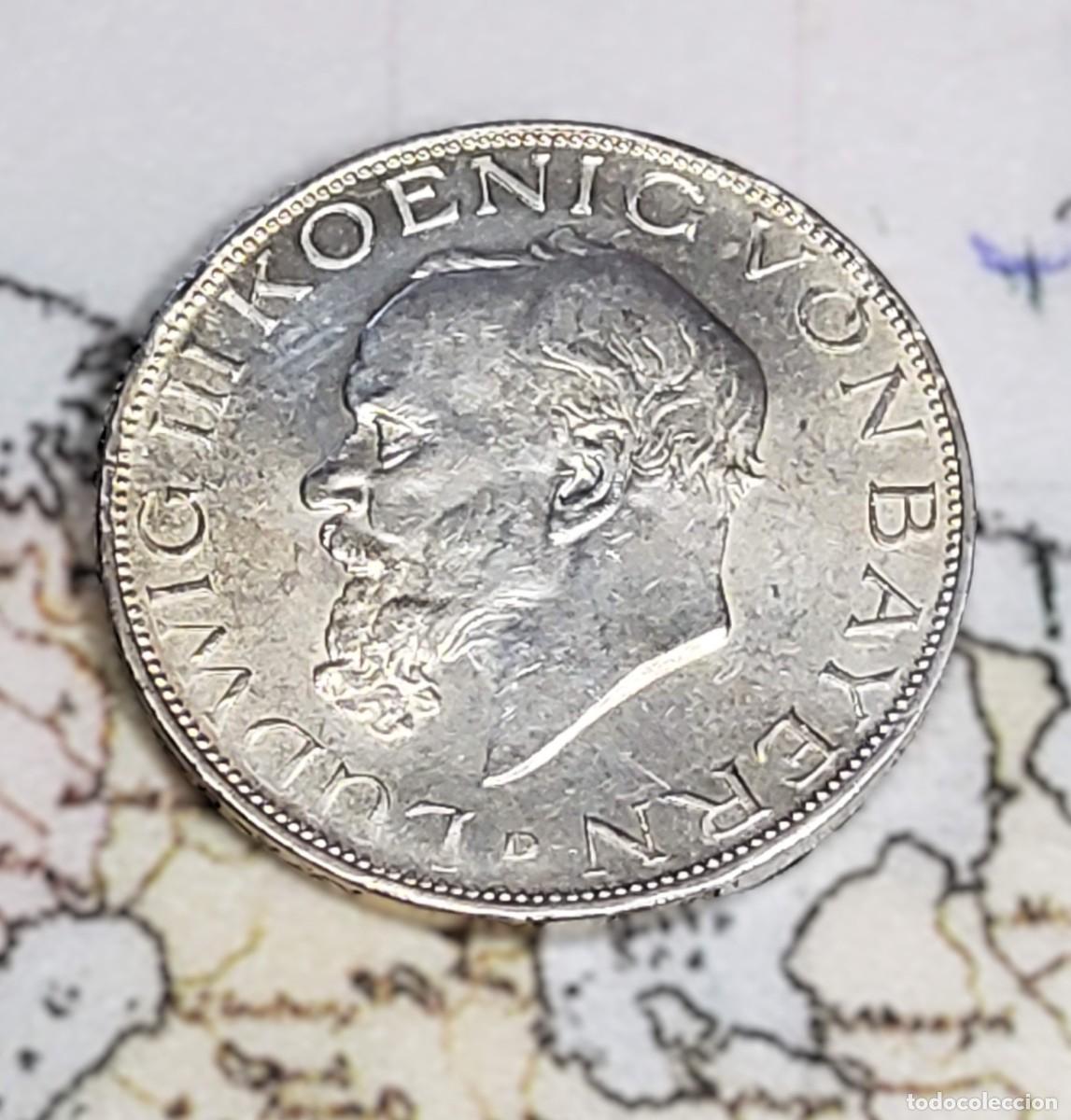 Old Coins of Europe: 2 MARCOS DE PLATA DE ALEMANIA DEL A&Ntilde;O 1914-D.SIN CIRCULAR.LUJO