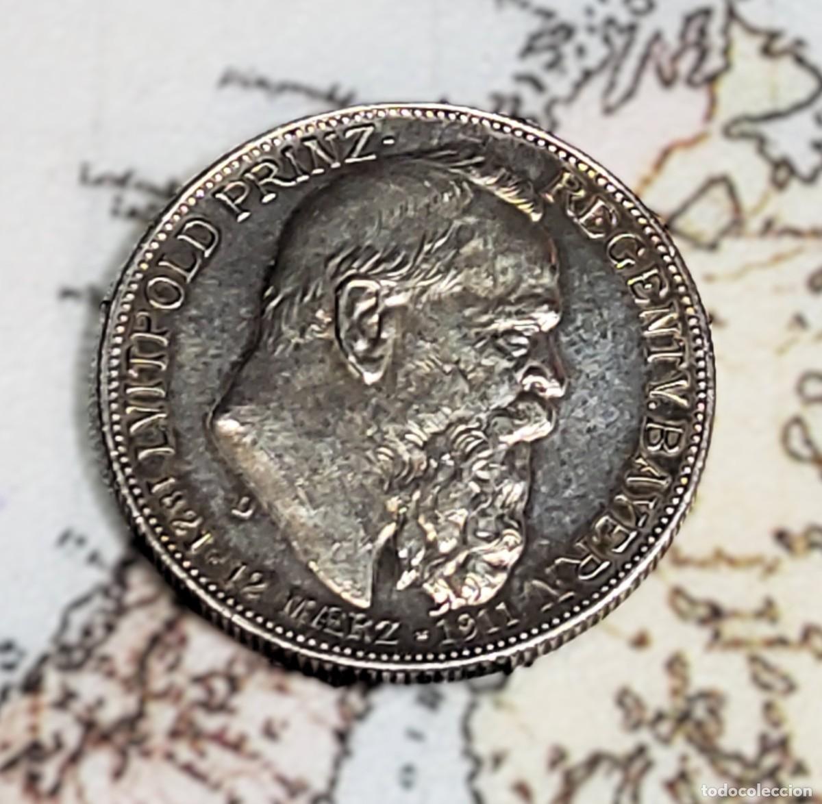 Monete antiche di Europa: 2 MARCOS DE PLATA DE ALEMANIA DEL A&Ntilde;O 1911-D.SIN CIRCULAR.LUJO