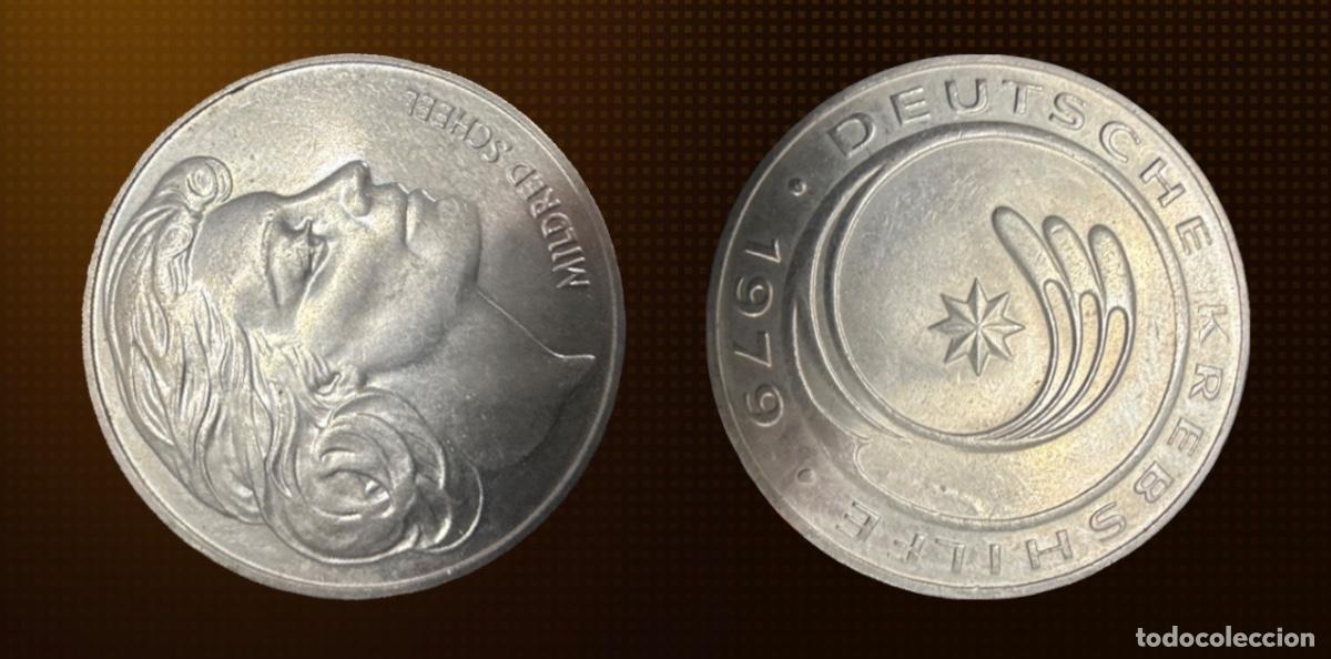 Moedas antigas da Europa: ALEMANIA, AYUDA ALEMANA CONTRA EL C&Aacute;NCER 1979 MILDRED SCHEEL medalla 30,5 mm 12