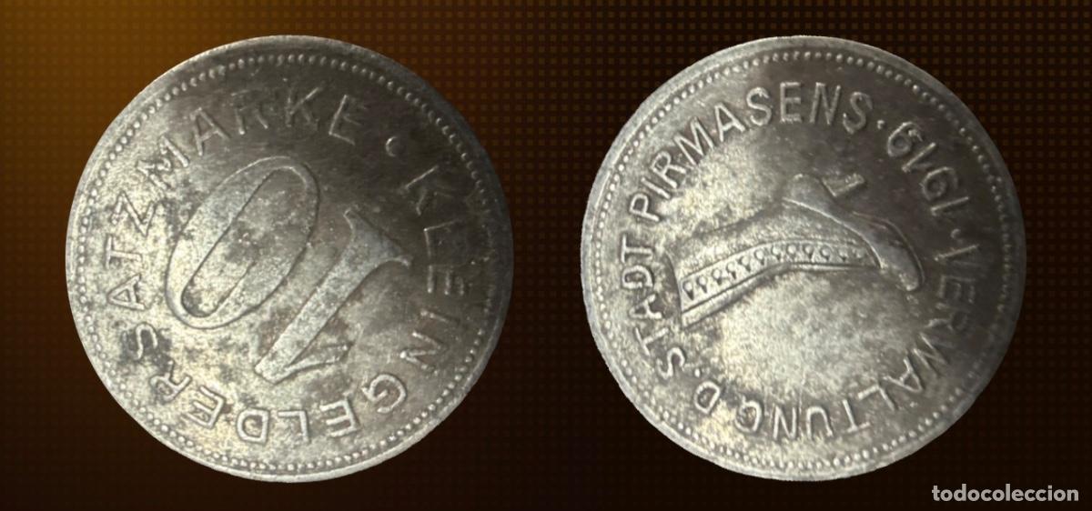 Old Coins of Europe: Pirmasens Notgeld 10 Pfennig 1919