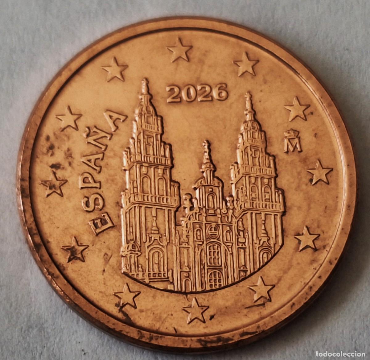 Old Coins of Europe: ESPA&Ntilde;A - MONEDA DE 5 CENTIMOS DE EURO DEL A&Ntilde;O 2026 - BIEN CONSERVADA