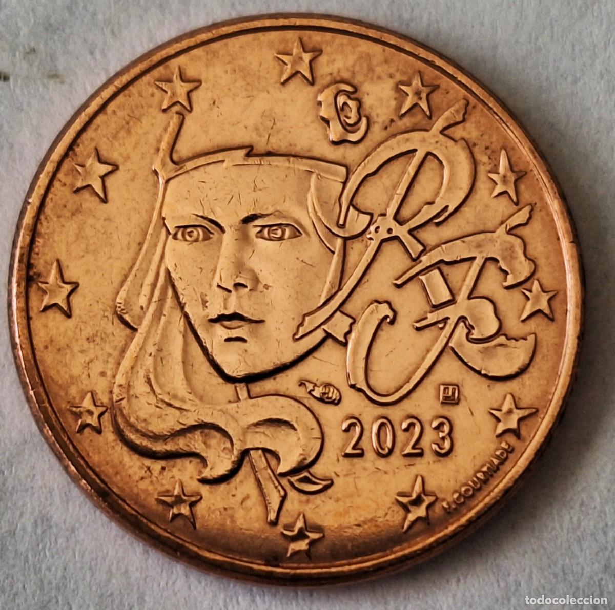 Old Coins of Europe: FRANCIA - MONEDA DE 5 CENTIMOS DE EURO DEL A&Ntilde;O 2023 - BIEN CONSERVADA