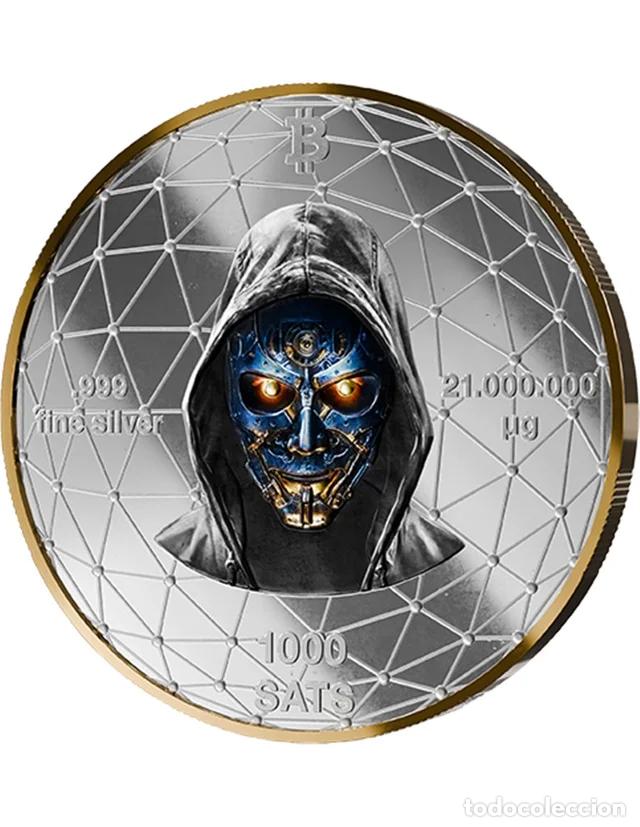 Monedas antiguas de Europa: Moneda Bitcoin Plata Pura - Foto 2