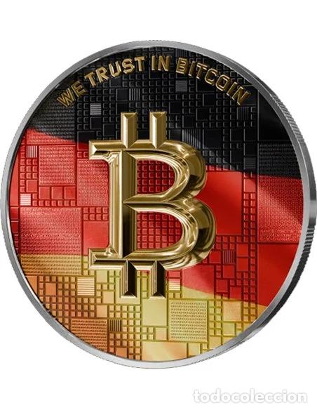 Moedas antigas da Europa: Moneda Bitcoin Plata Pura