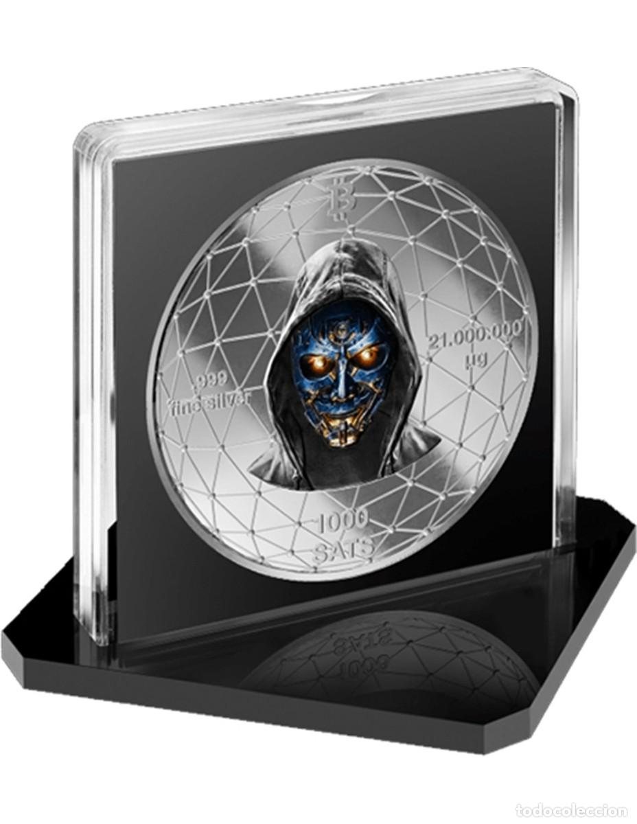 Monedas antiguas de Europa: Moneda Bitcoin Plata Pura - Foto 2