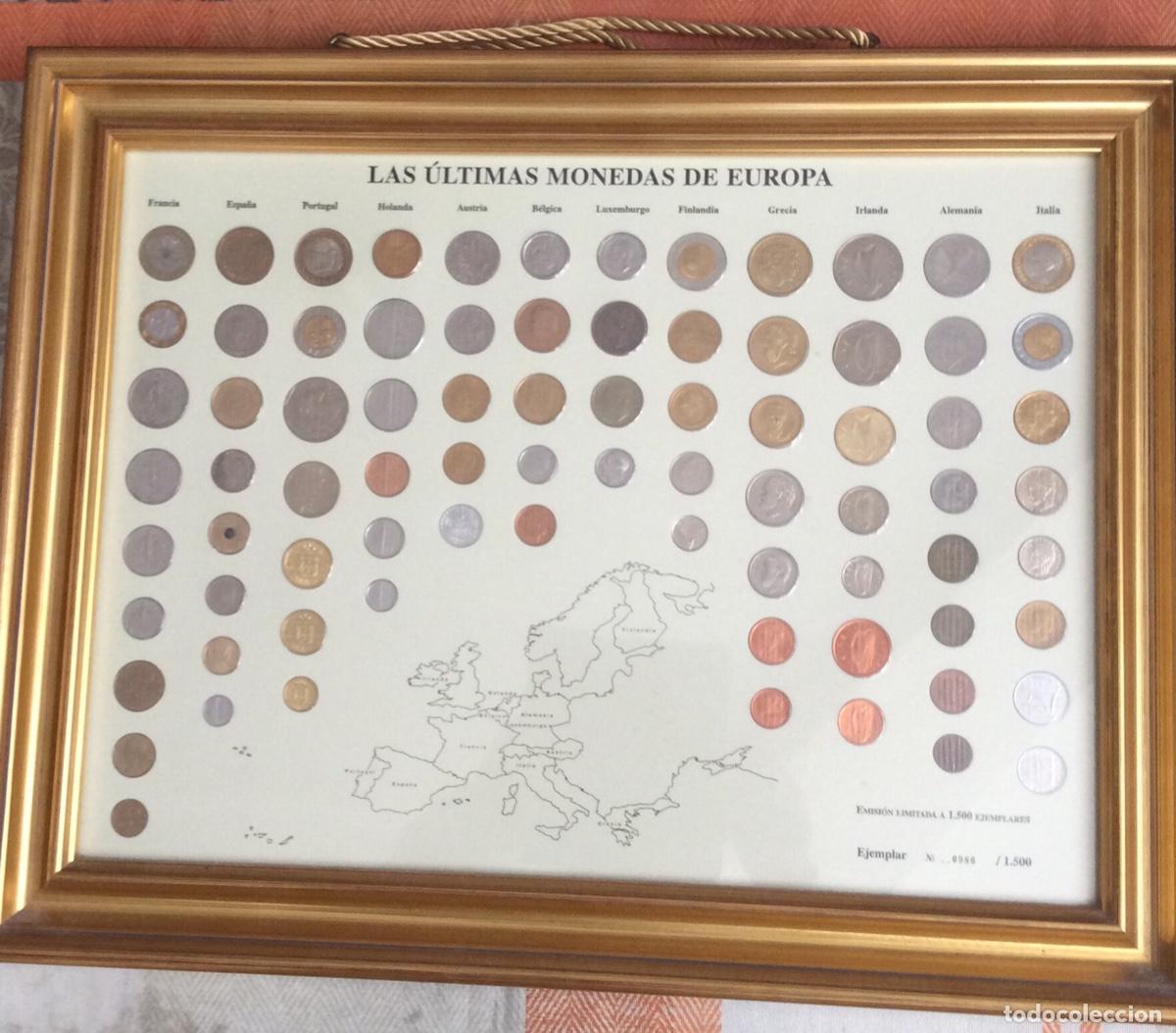 Monete antiche di Europa: Las &uacute;ltimas monedas de Europa. Enmarcadas, serie numerada.