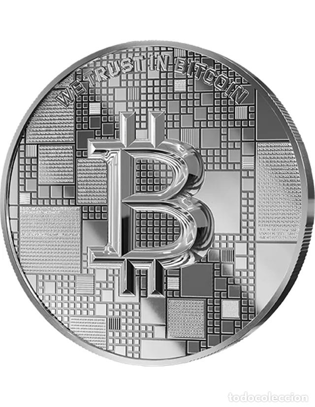 Monete antiche di Europa: Moneda Bitcoin Plata Pura