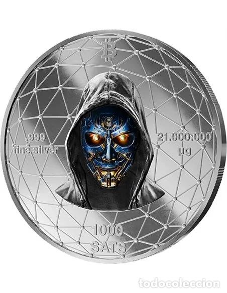 Monedas antiguas de Europa: Moneda Bitcoin Plata Pura - Foto 2