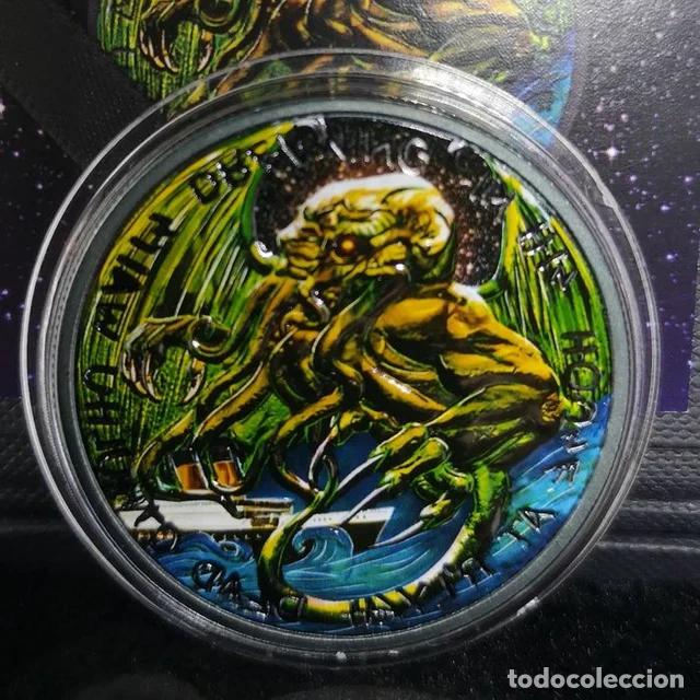 Old Coins of Europe: Tokelau. 1 Onza Plata &rdquo;Alien&rdquo;
