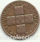 Alte M&uuml;nzen aus Europa: XX (20) CENTAVOS PORTUGAL - 1942 - BRONCE - DIFICIL - FOTOS
