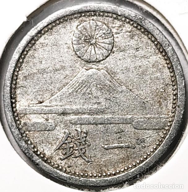 Old Coins of Europe: JAPON (1926-1950) - 1 SEN Yr17 (1942) - HIROHITO (SHOWA) - E - 0,65 GR. ALUMINIO - DIAMETRO 16 mm