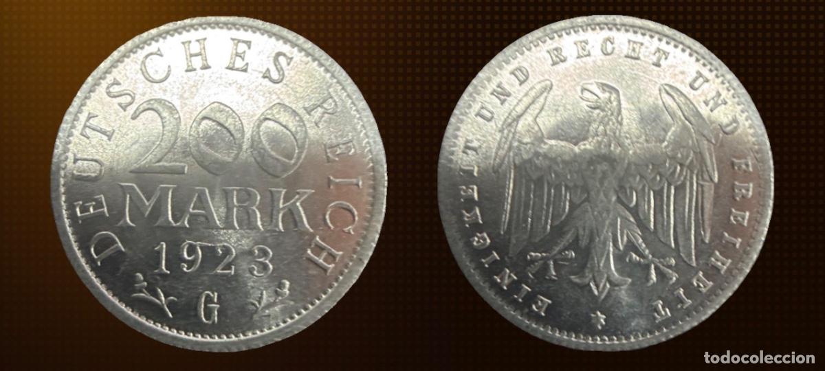 Moedas antigas da Europa: Alemania 200 marcos &middot; 1923-G