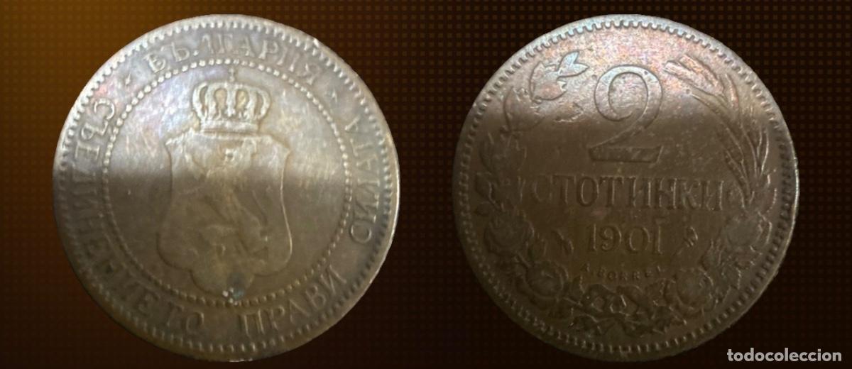 Moedas antigas da Europa: Bulgaria 2 stotinki &middot; 1901