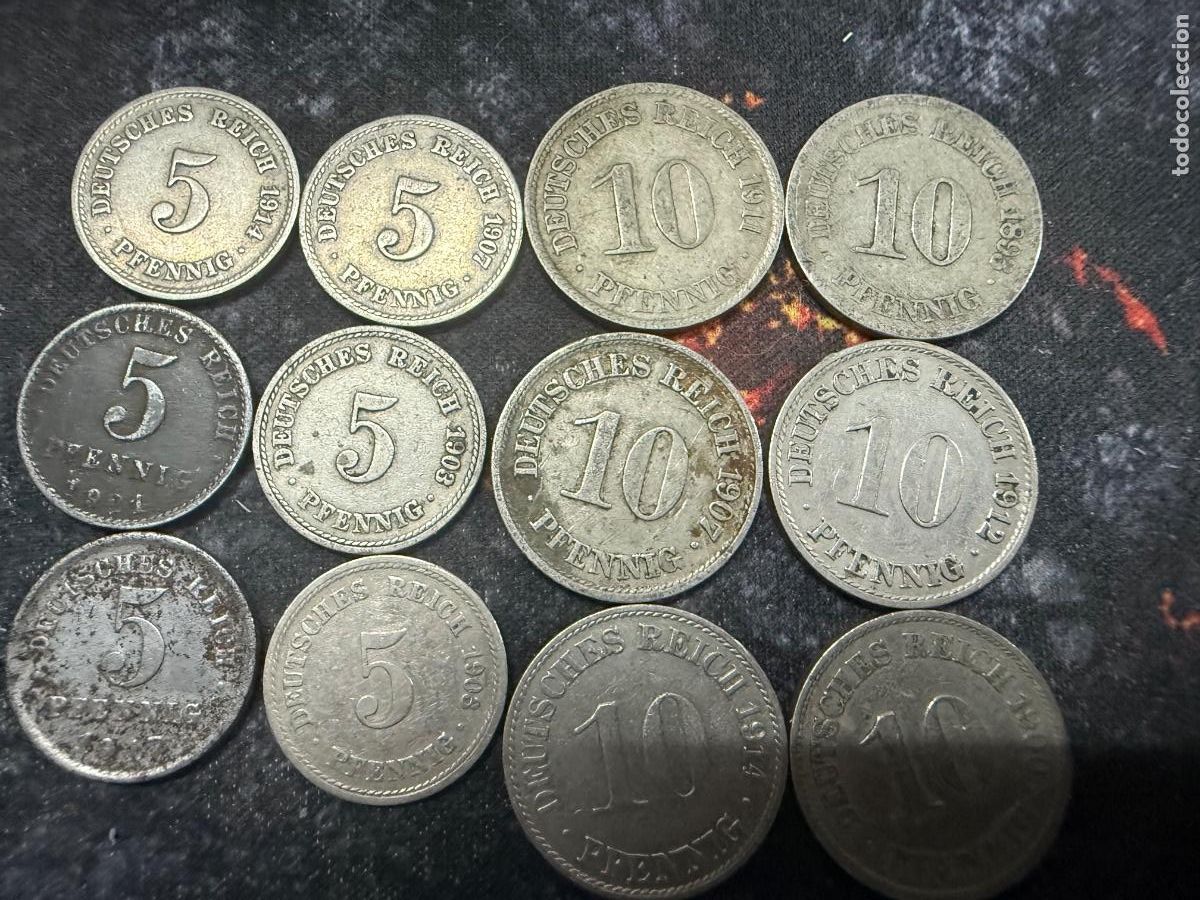 Monedas antiguas de Europa: Lote 46 | 12 monedas antiguas Imperio Alem&aacute;n 1893&ndash;1914
