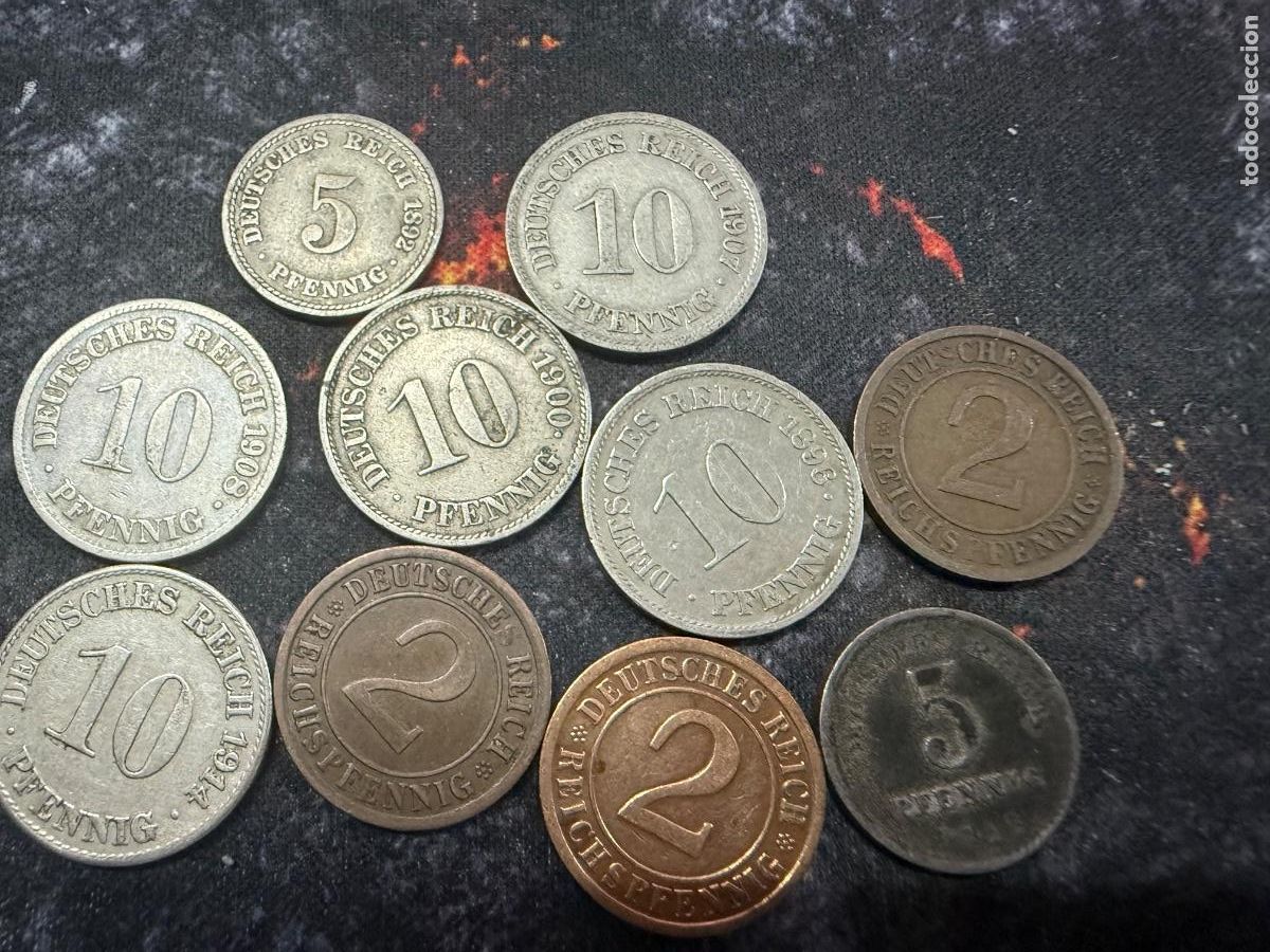Monedas antiguas de Europa: Lote 47 | 12 monedas antiguas Alemania 1892&ndash;1934 | Pfennig