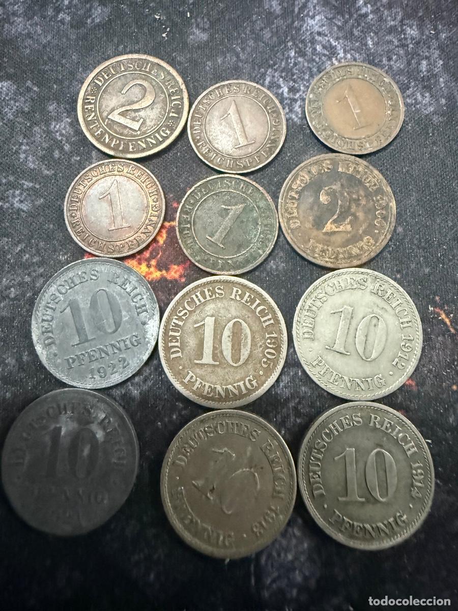 Moedas antigas da Europa: T&iacute;tulo: Lote 48 | 12 monedas antiguas Alemania 1900&ndash;1927 | Pfennig