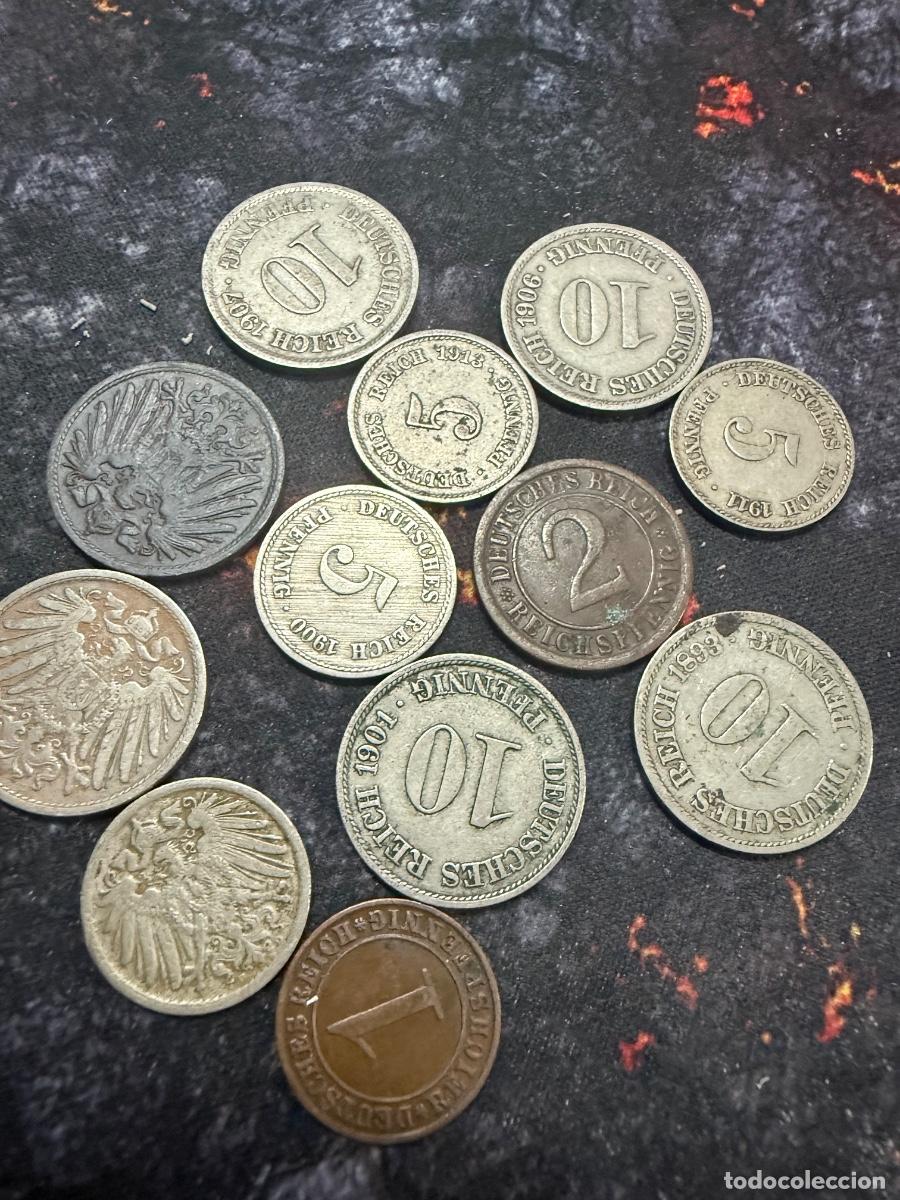 Old Coins of Europe: Lote 51 | 12 monedas antiguas Alemania Imperial 1893&ndash;1918