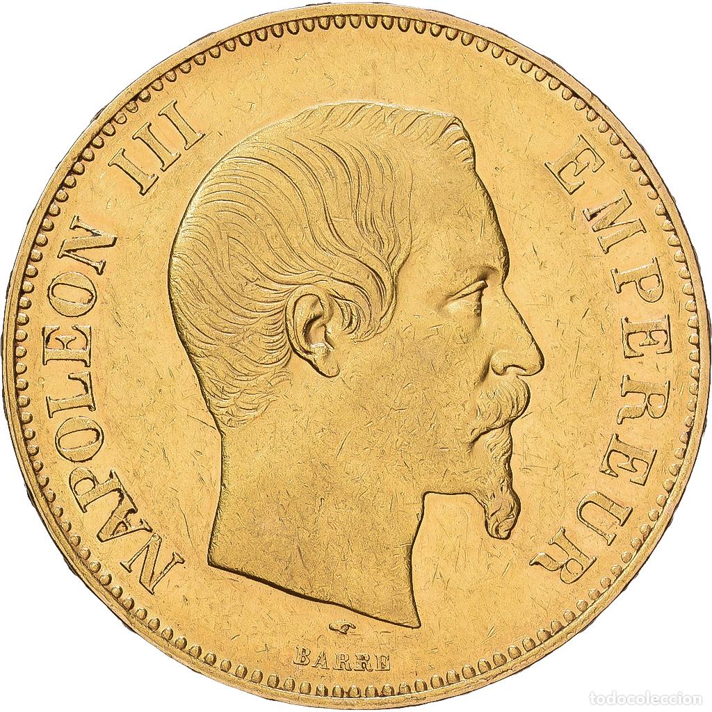 Monnaies anciennes de Europe: [#1552524] Francia, Napoleon III, 100 Francs, 1857, Paris, Oro, MBC+, Gadoury:1135