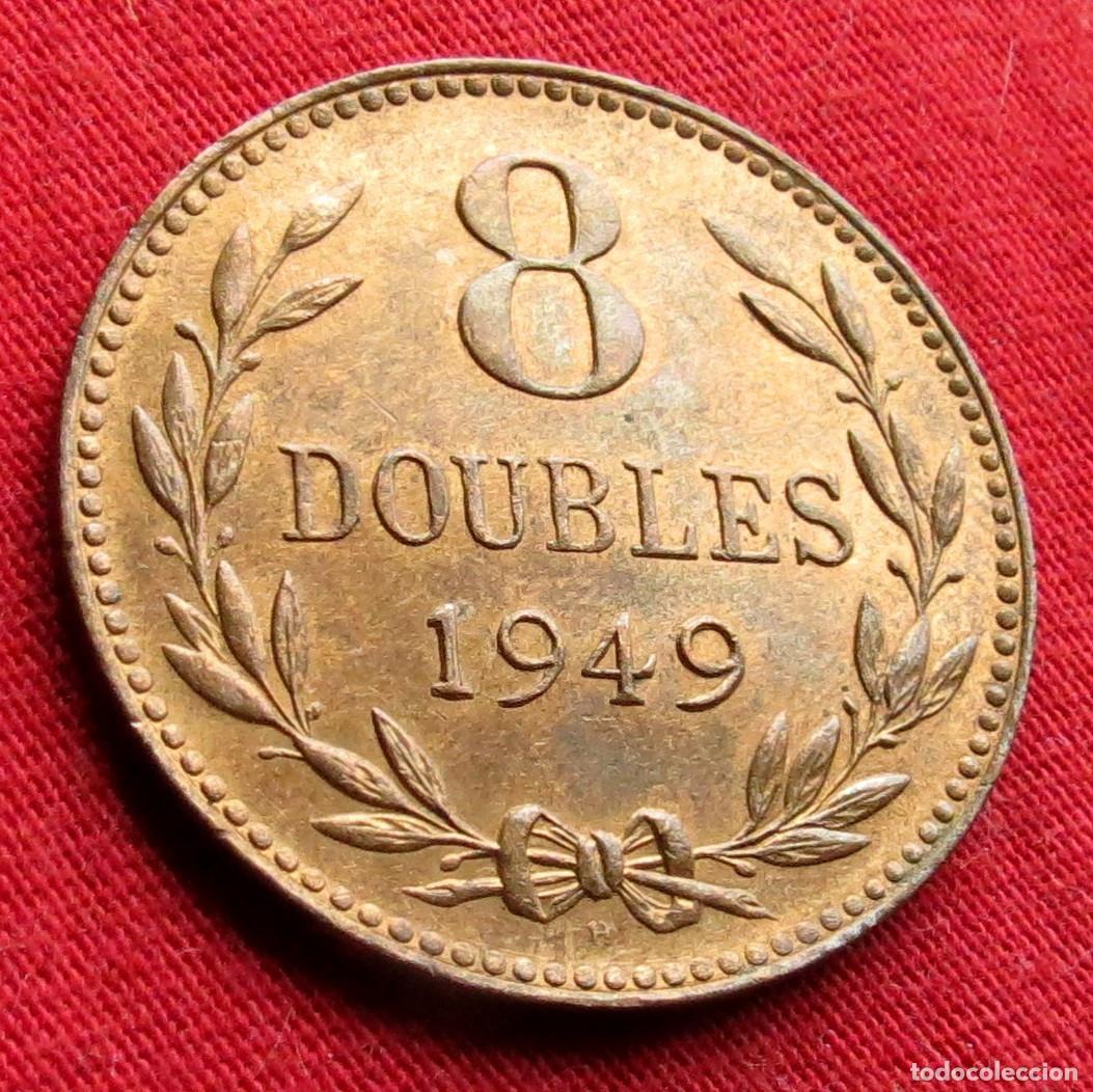 Monedas antiguas de Europa: Guernsey 8 doubles 1949 - Foto 1