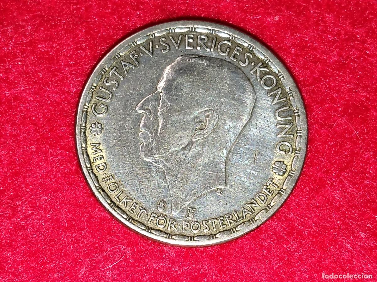Old Coins of Europe: MONEDA DE PLATA DE 1 CORONA SUECA DE 1946 GUSTAVO VI ADOLF SUECIA