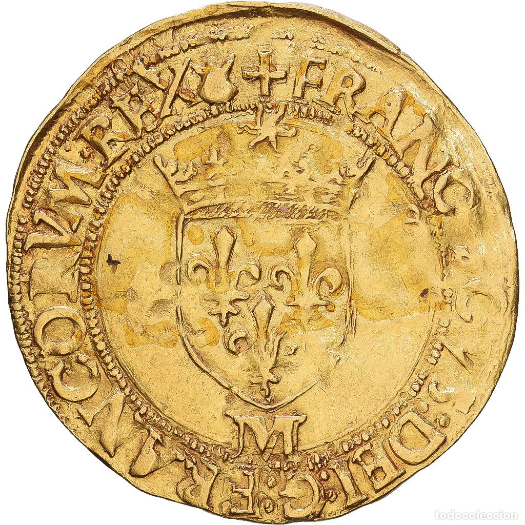 Monedas antiguas de Europa: [#1547514] Francia, Fran&ccedil;ois Ier, &Eacute;cu d'or au soleil, 1540, Toulouse, Oro, BC+
