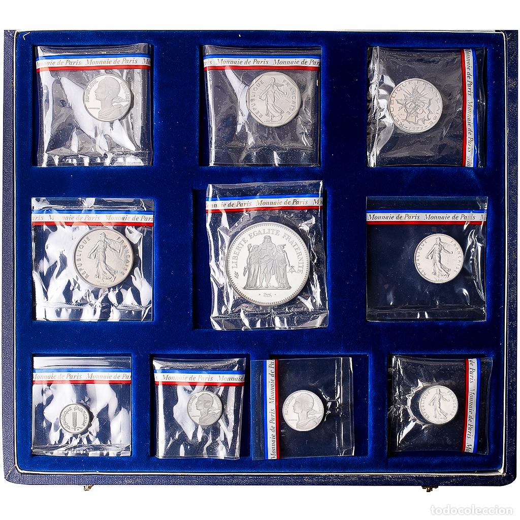 Monedas antiguas de Europa: [#1547934] Francia, Coffret 1 c. &agrave; 50 frs., 1979, MDP, Pi&eacute;fort, Plata, FDC