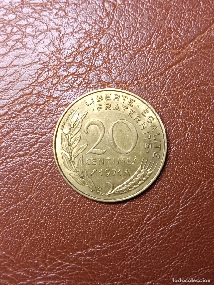 Monedas antiguas de Europa: FRANCIA 20 CENTIMOS 1971 - Foto 2