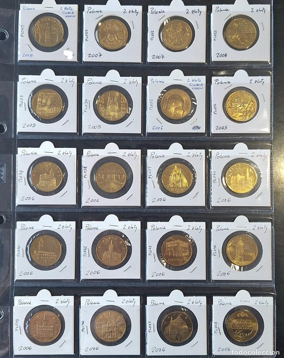 Monete antiche di Europa: Polonia. Gran lote 20 monedas 2 zlote entre 2005 y 2008. Lat&oacute;n. EBC