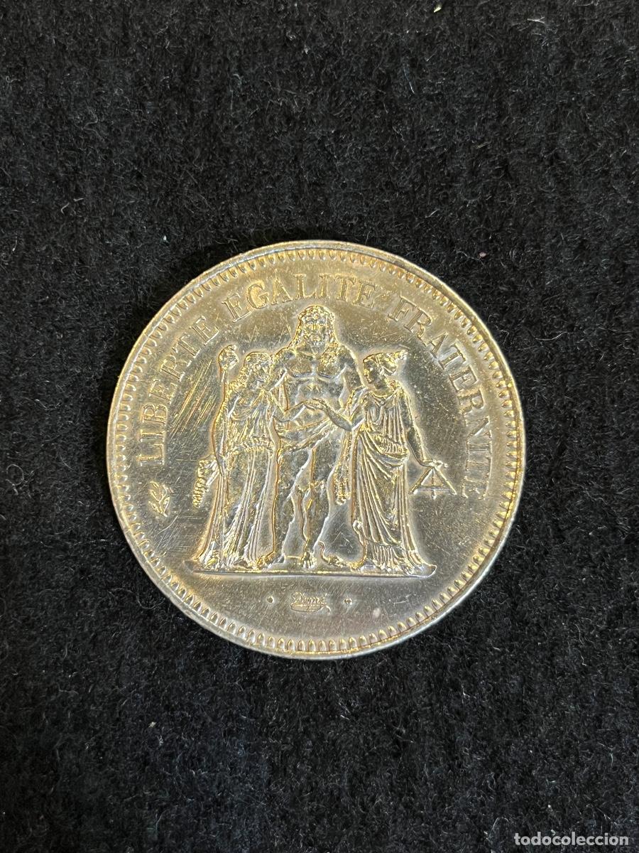 Moedas antigas da Europa: Moneda 50 Francos Francia 1979 H&eacute;rcules Plata 900&permil; 30 g Augustin Dupr&eacute; Rep&uacute;blica Francesa Coleccioni