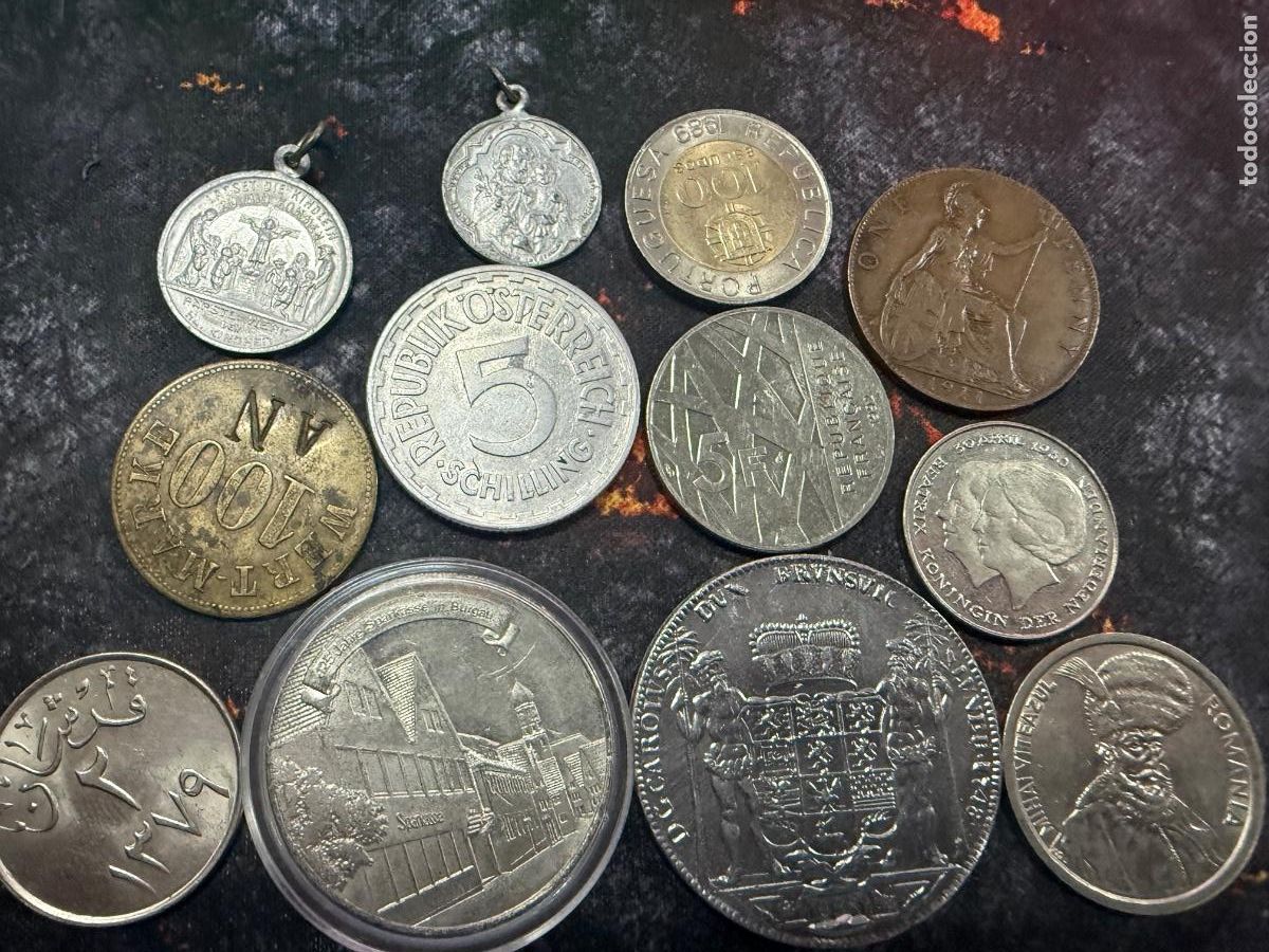 Old Coins of Europe: 59.- 12 piezas: monedas, medallas y ficha Wertmarke