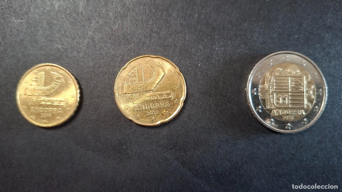 Monnaies anciennes de Europe: ANDORRA LOTE 3 MONEDAS 2018/2019