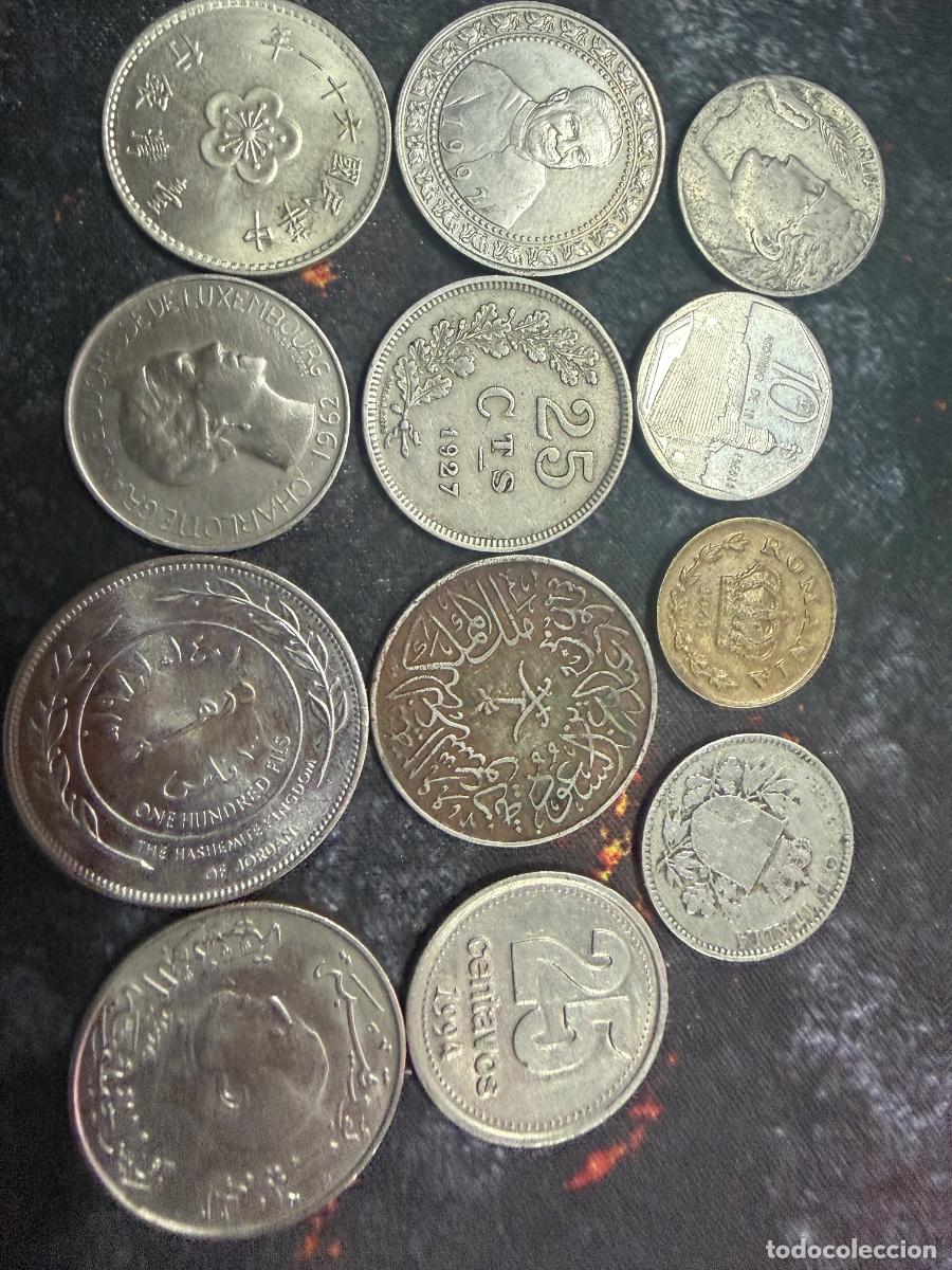 Moedas antigas da Europa: 69.- 12 monedas: retratos, coronas y otros mundos