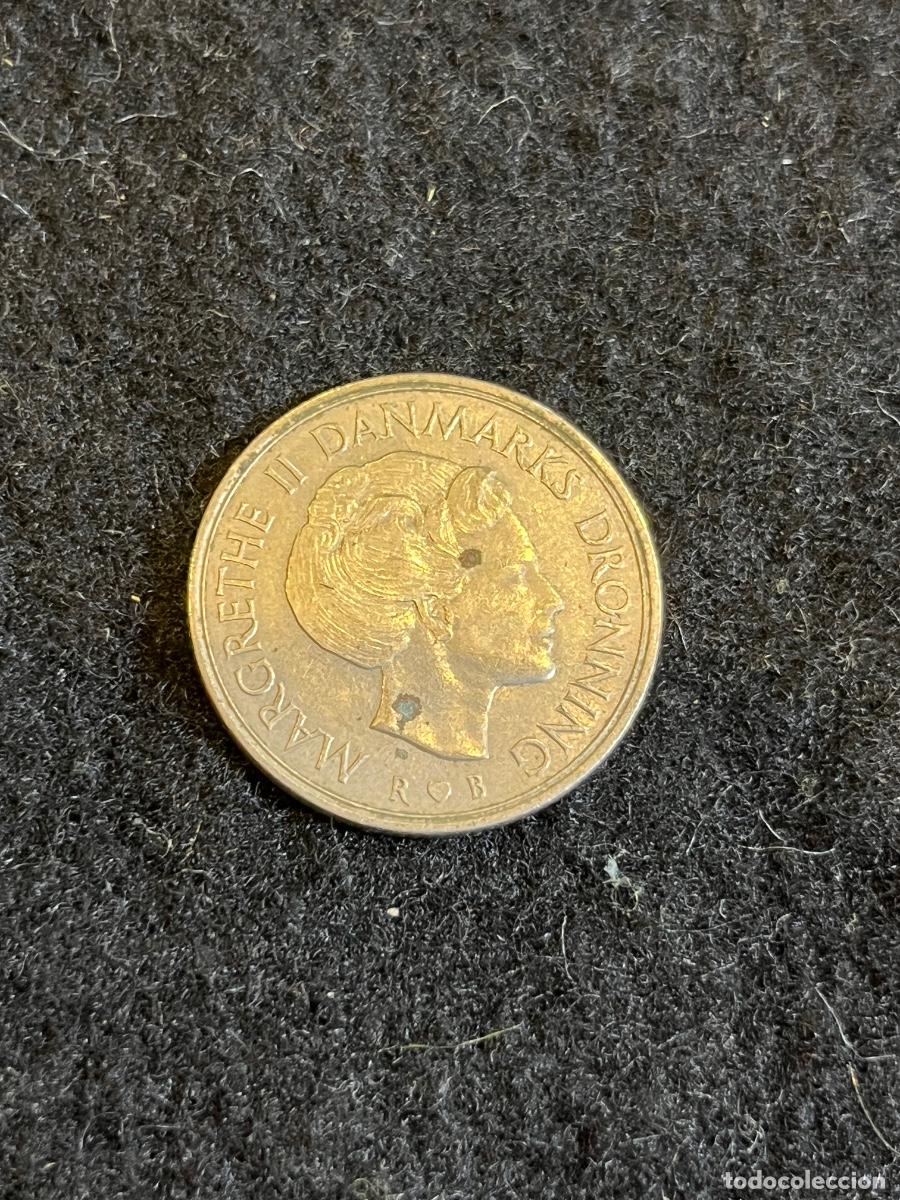 Monete antiche di Europa: Moneda 1 Corona Dinamarca 1985 Margrethe II Danmarks Dronning 1 Krone Escudo Real Coleccionismo