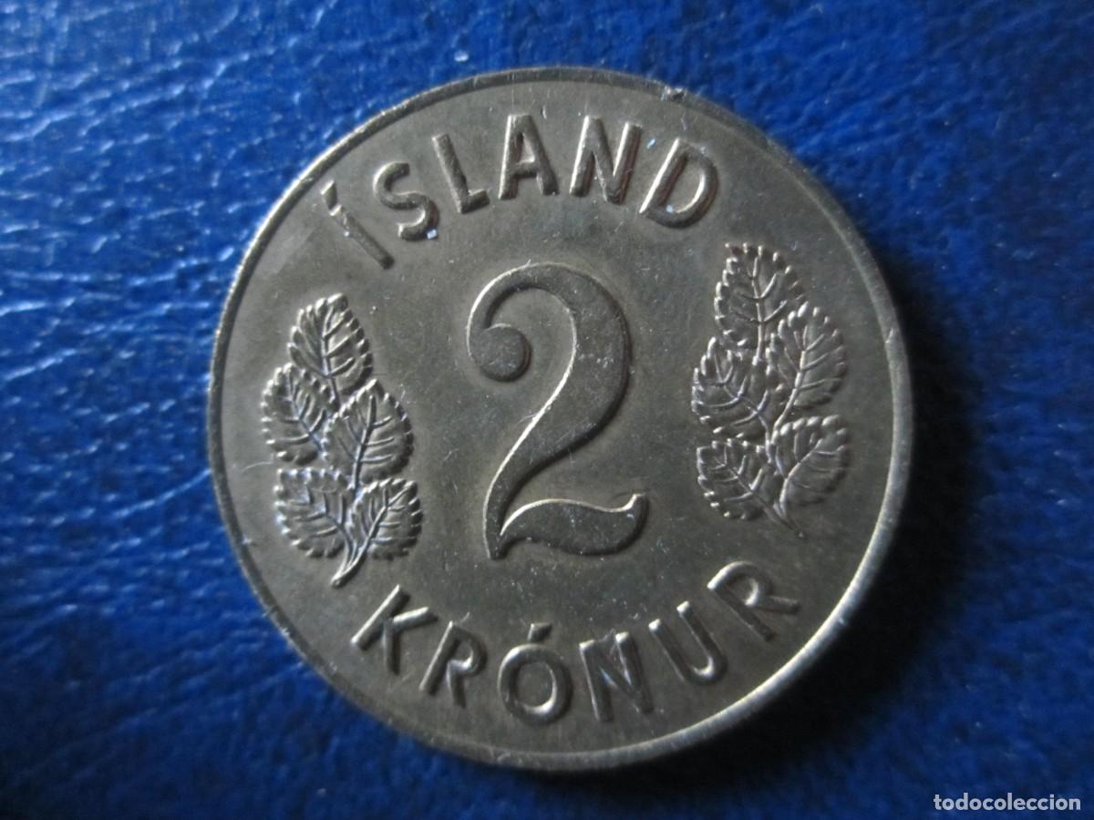 Alte M&uuml;nzen aus Europa: Islandia 2 Coronas 1966