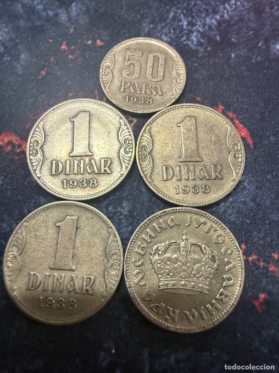 Moedas antigas da Europa: 71.- 5 monedas de la Yugoslavia del reino
