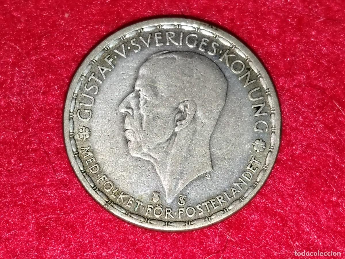 Old Coins of Europe: MONEDA DE PLATA DE 1 CORONA SUECA DE 1946 GUSTAVO VI ADOLF SUECIA