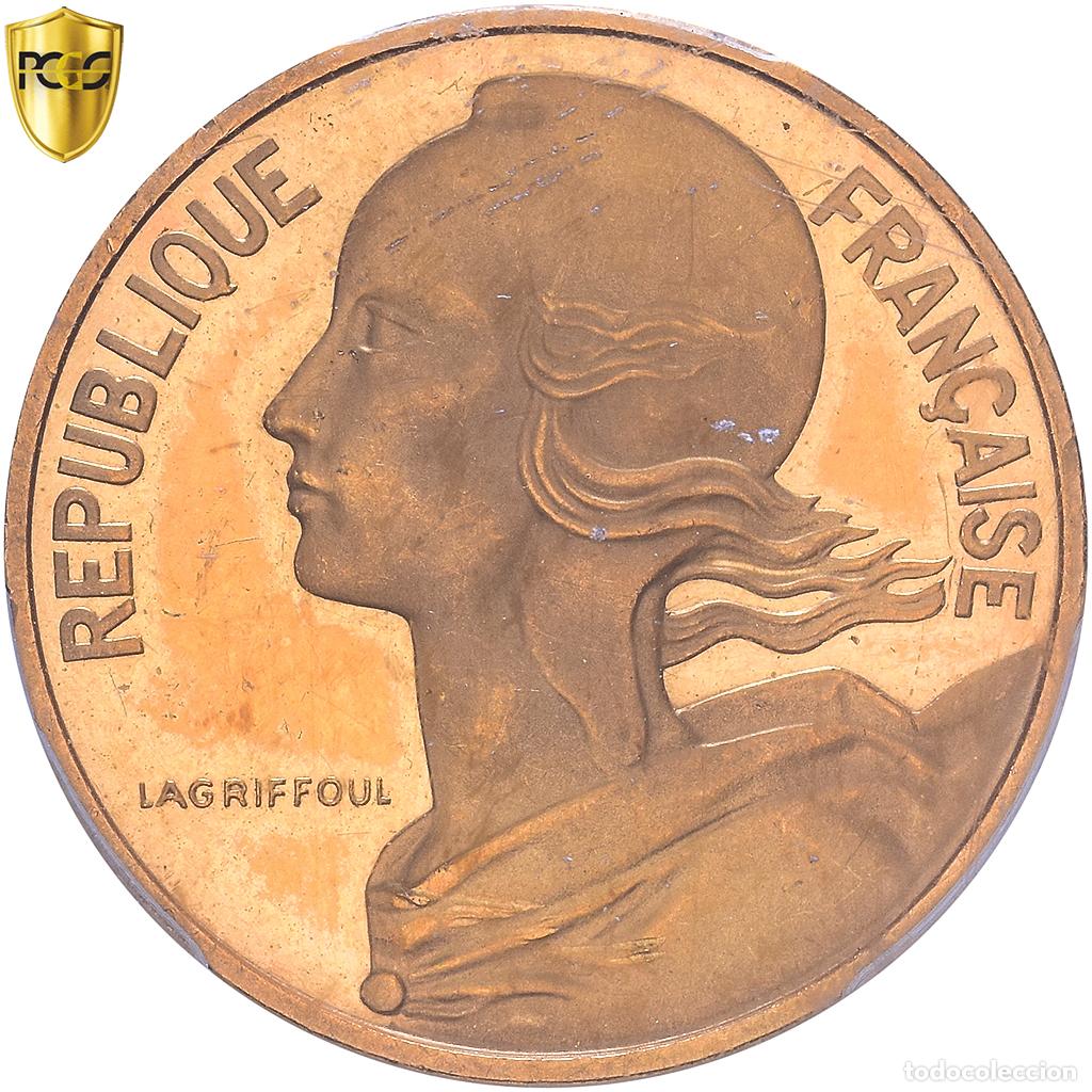 Monedas antiguas de Europa: [#1547936] Francia, 10 Centimes, 1973, MDP, Pi&eacute;fort, Oro, PCGS, SP63, Gadoury:46.P3