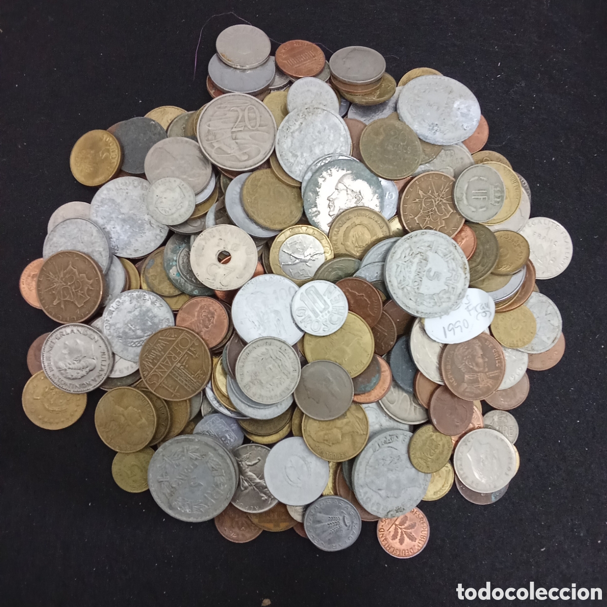 Moedas antigas da Europa: 1 kilo de monedas internacionales