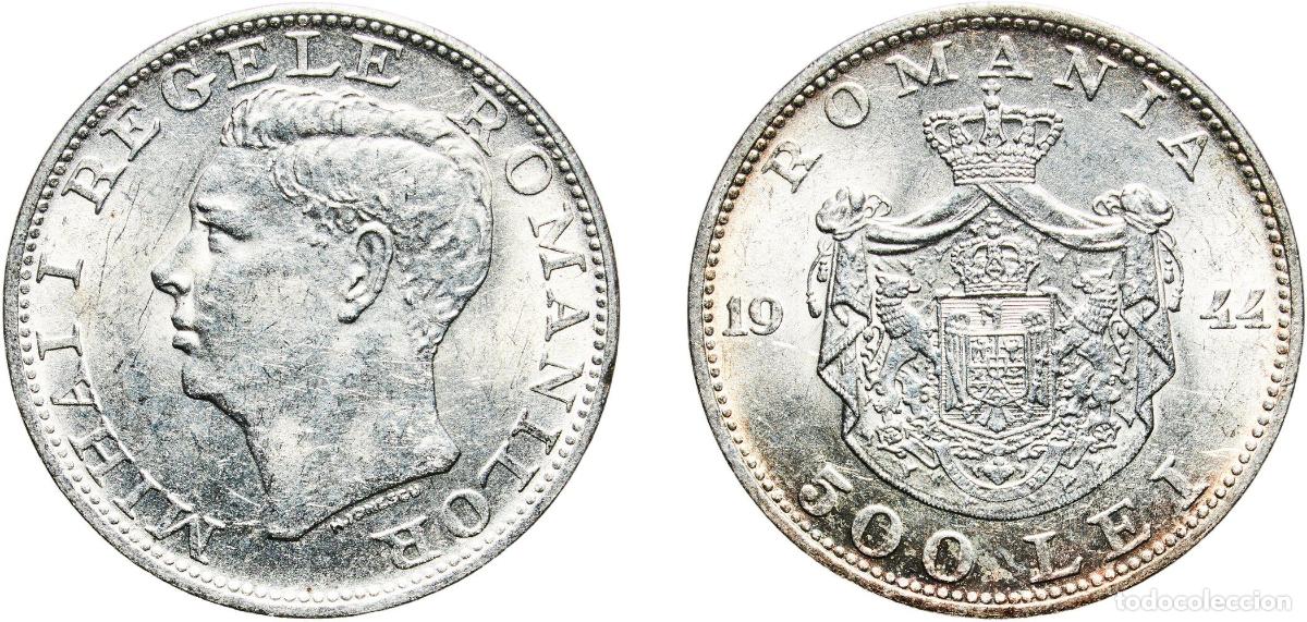 Alte M&uuml;nzen aus Europa: Romania Kingdom 1944 500 Lei - Mihai I Silver (.700) (.700 silver .300 copper) Bucharest Mint (9731