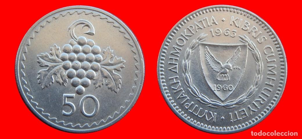 Monete antiche di Europa: 50 MILS 1963 CHIPRE-156611